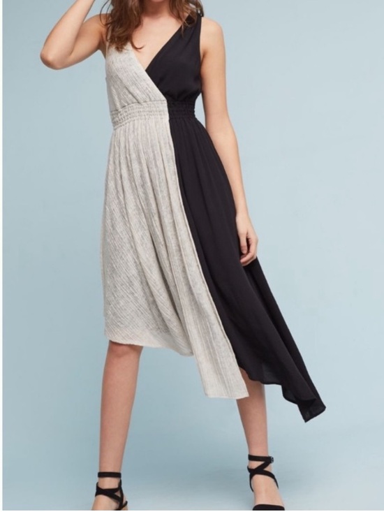 Maeve Dresses & Skirts - Anthropologie Maeve Elisabell
Colorblock One Shoulder Asymmetrical
Midi Dress S